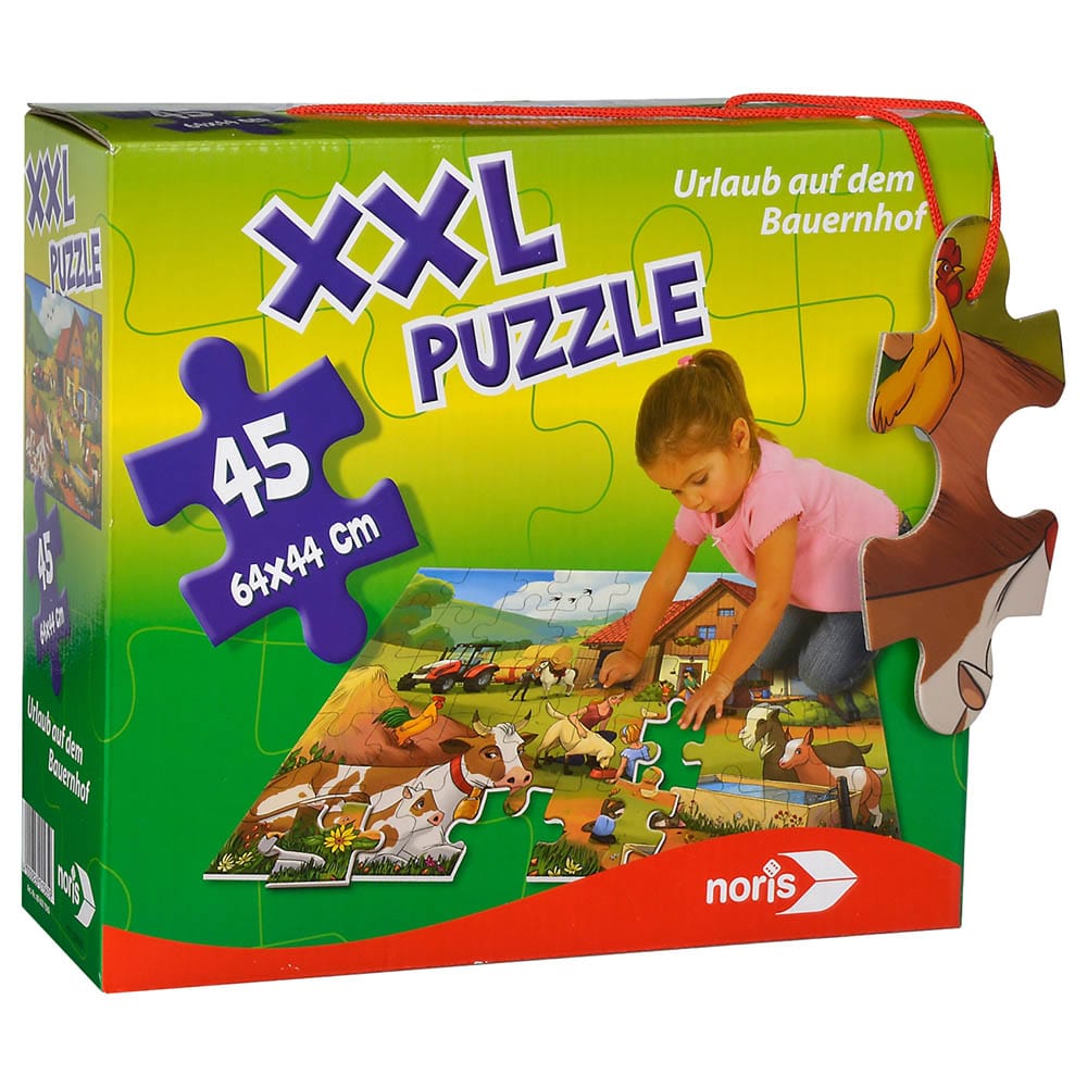 Noris Toys Noris - XXL Holiday On The Farm Puzzle - 45pcs