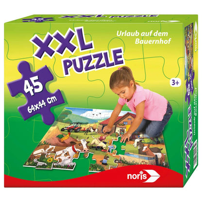 Noris Toys Noris - XXL Holiday On The Farm Puzzle - 45pcs