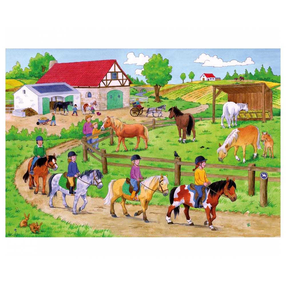 Noris Toys Noris - XXL Pony Farm Puzzle - 45Pcs