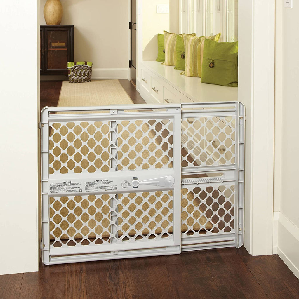 North States Babies North States Supergate Classic 26"-42", Versatile Baby Gate, Light Gray