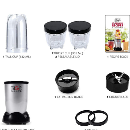 Nutribullet Appliances Magic Bullet 400 Watts 11 Piece Set