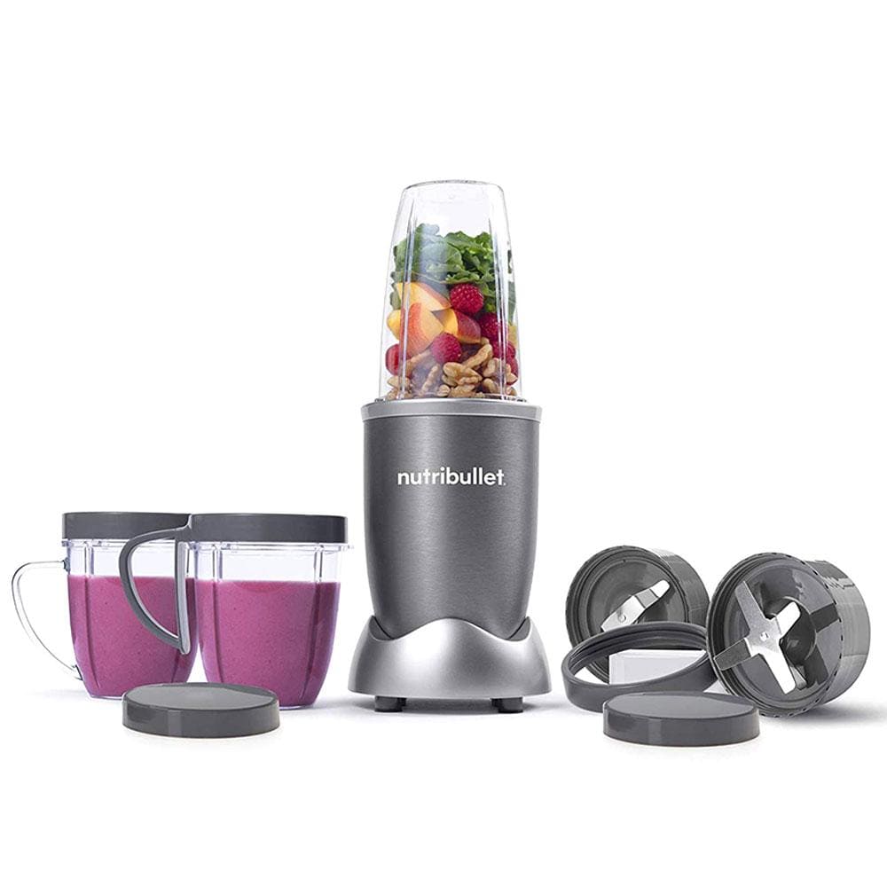 Nutribullet Home & Kitchen Nutribullet 600 Watts 12 Piece Blender Mixer - Grey