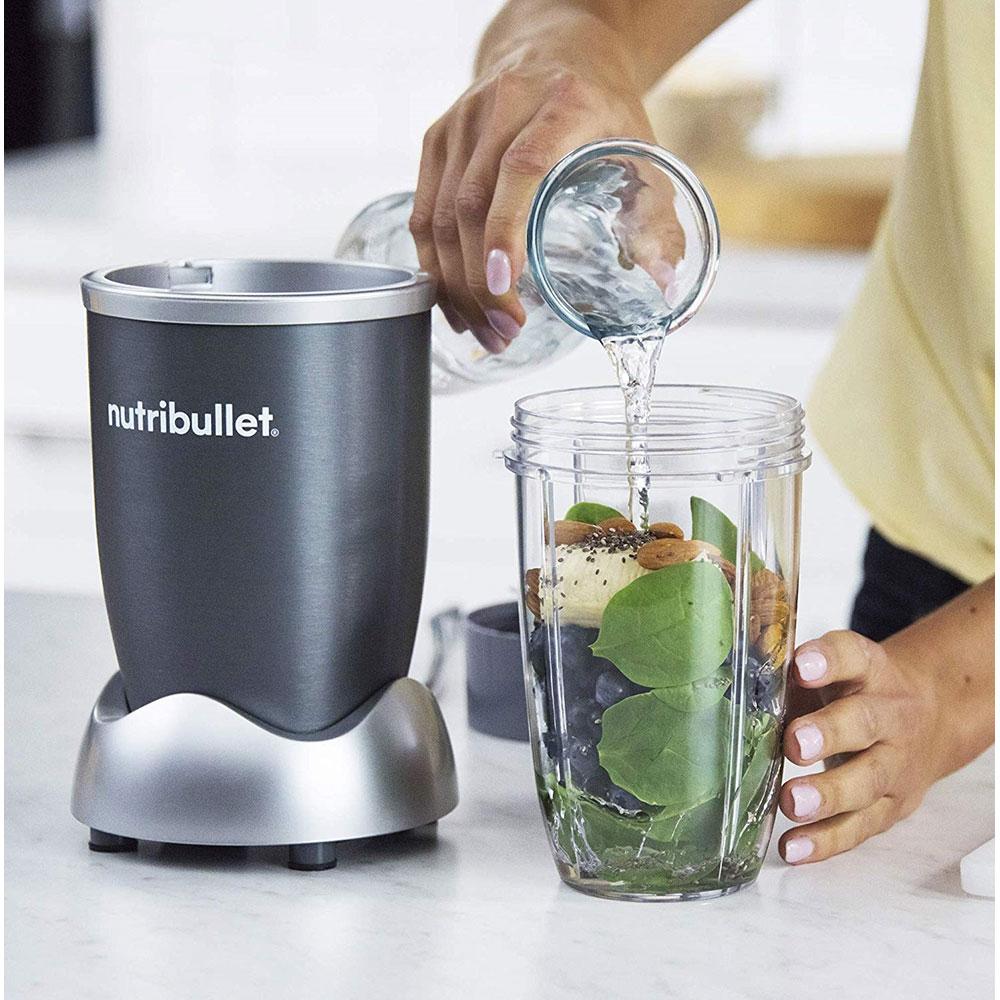 Nutribullet Home & Kitchen Nutribullet 600 Watts 12 Piece Blender Mixer - Grey