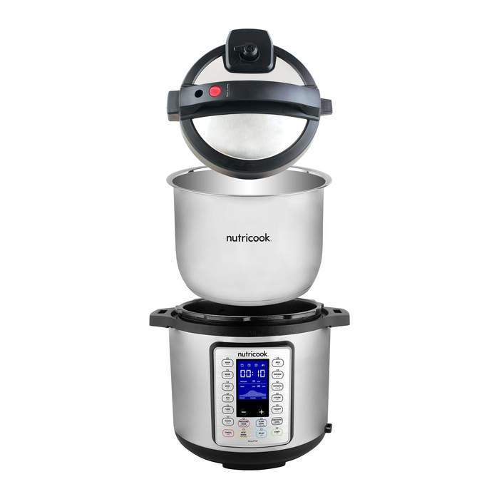 Nutribullet Home & Kitchen Nutricook Smart Pot Prime 6 Liters 1000 Watts - Silver & Black