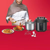 Nutricook Appliances Nutricook - 9-in-1 Smart Pressure Cooker 6L, 1000W - Black