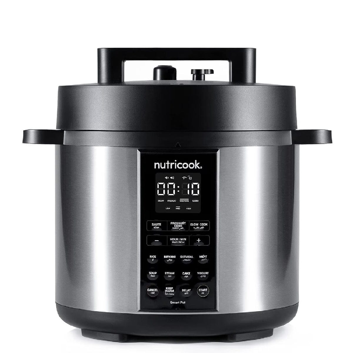 Nutricook Appliances Nutricook Electric Pressure Cooker 6 L 1 KW SP204A Silver/Black