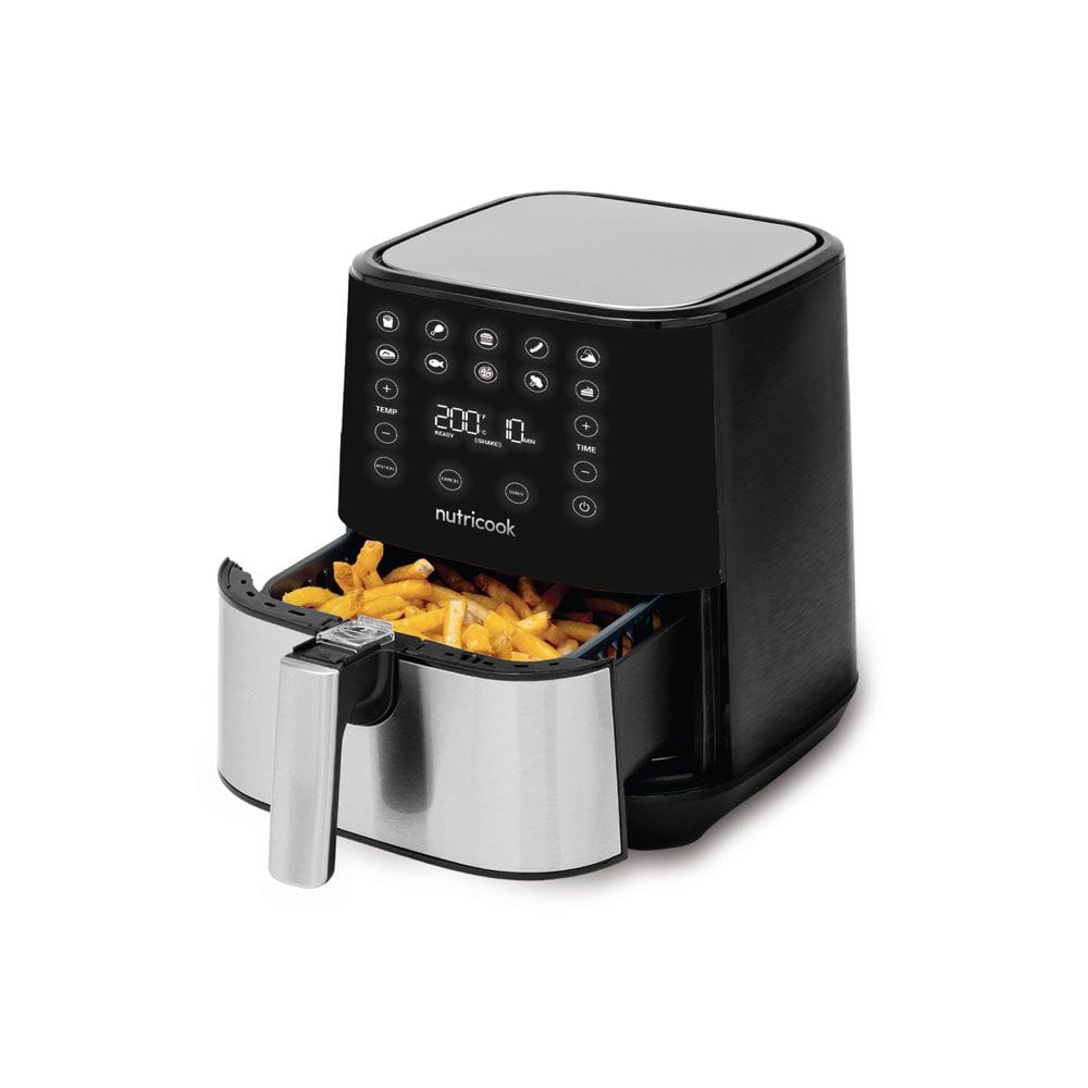 Nutricook Home & Kitchen Nutricook Air Fryer 2, 1700 Watts, Black/Silver 2 Year Warranty