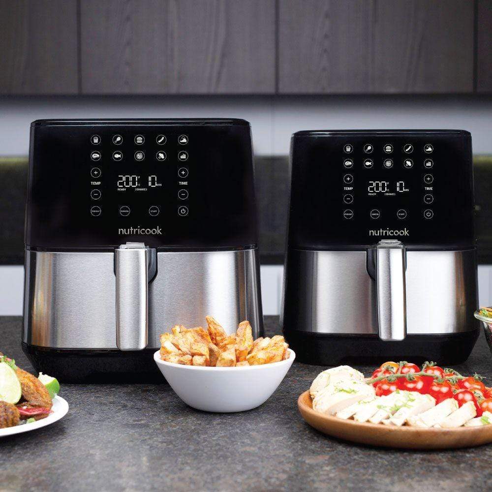 Nutricook Home & Kitchen Nutricook Air Fryer 2, 1700 Watts, Black/Silver 2 Year Warranty