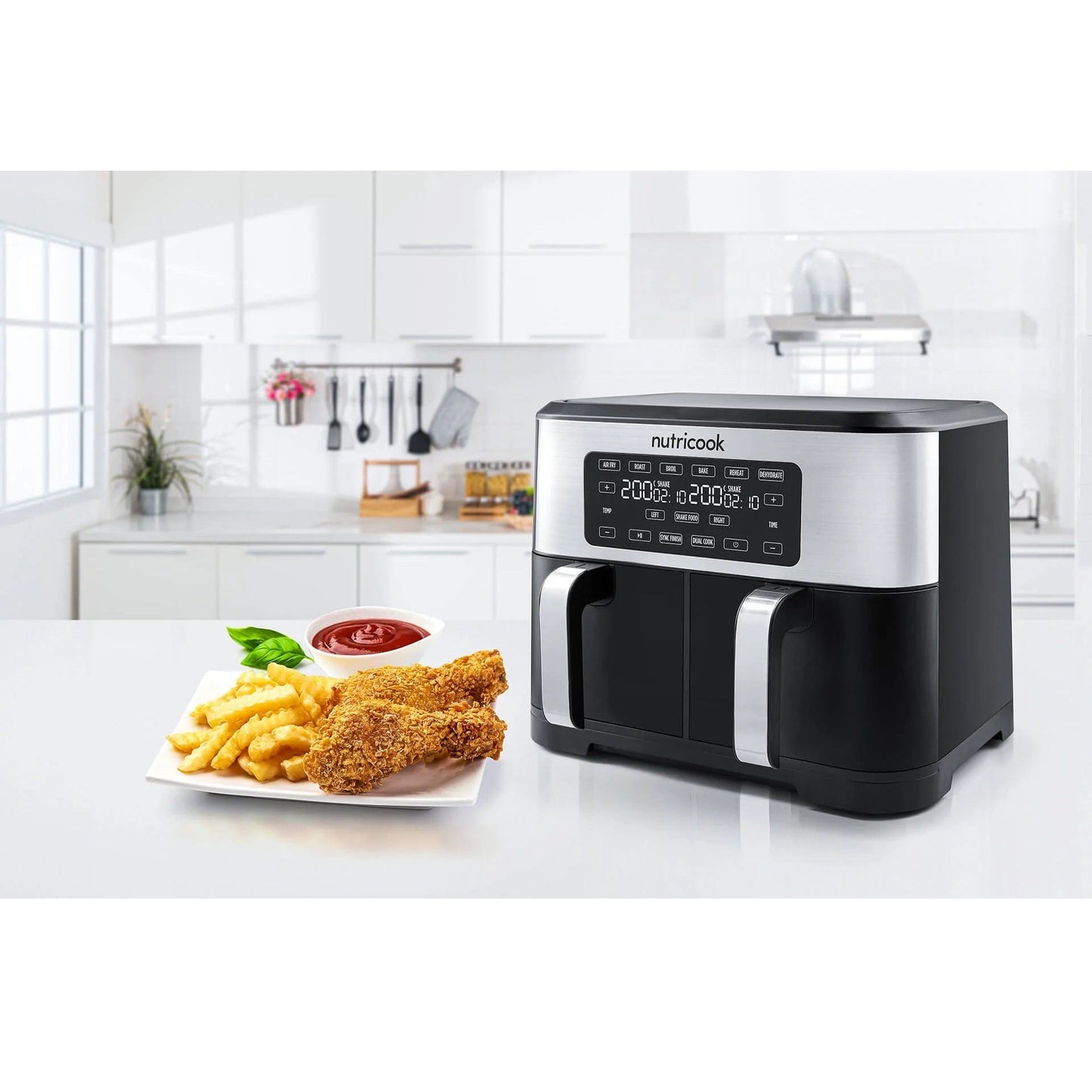 Nutricook Home & Kitchen Nutricook Air Fryer Duo 8L