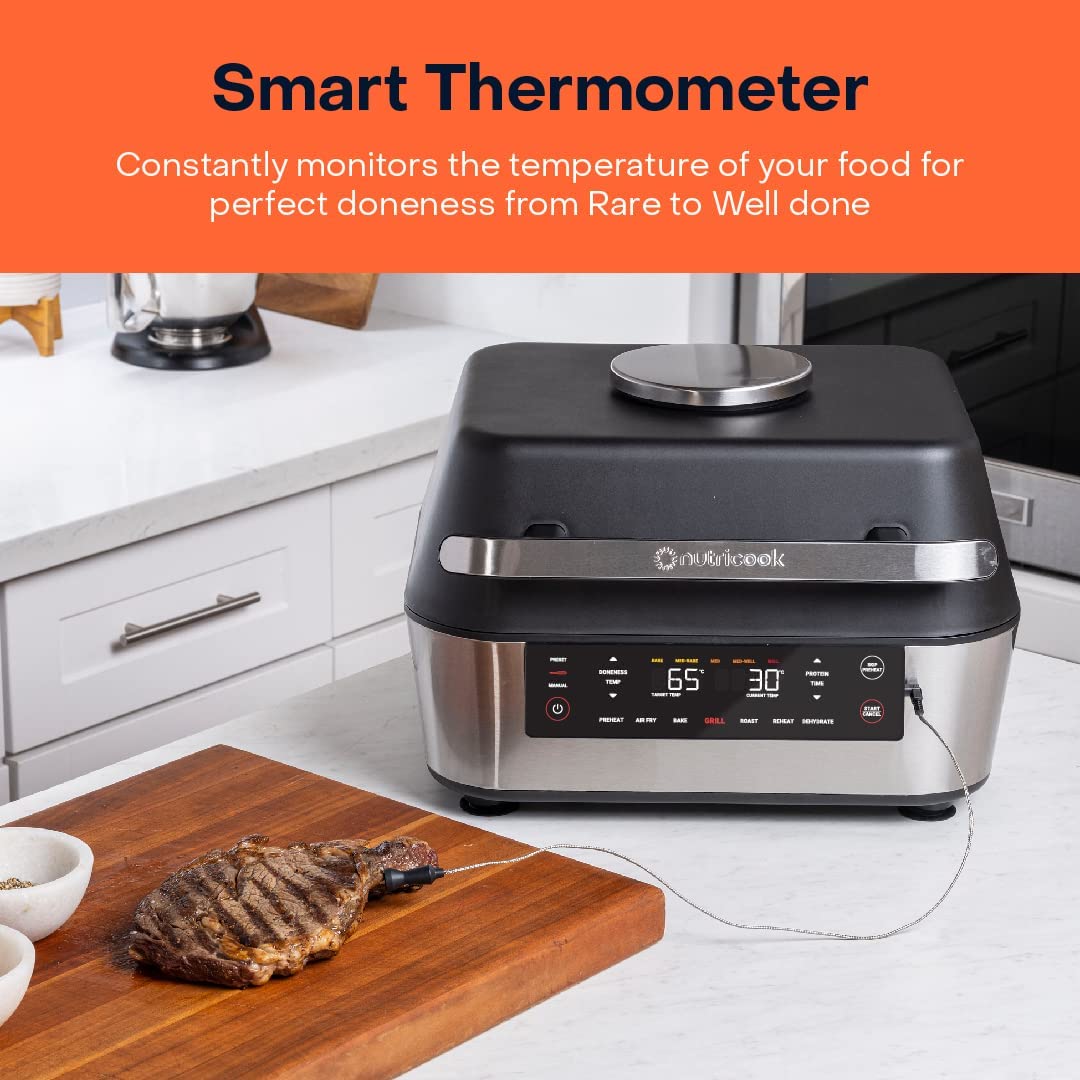 Nutricook Home & Kitchen Nutricook Smart Indoor Grill & Air Fryer XL