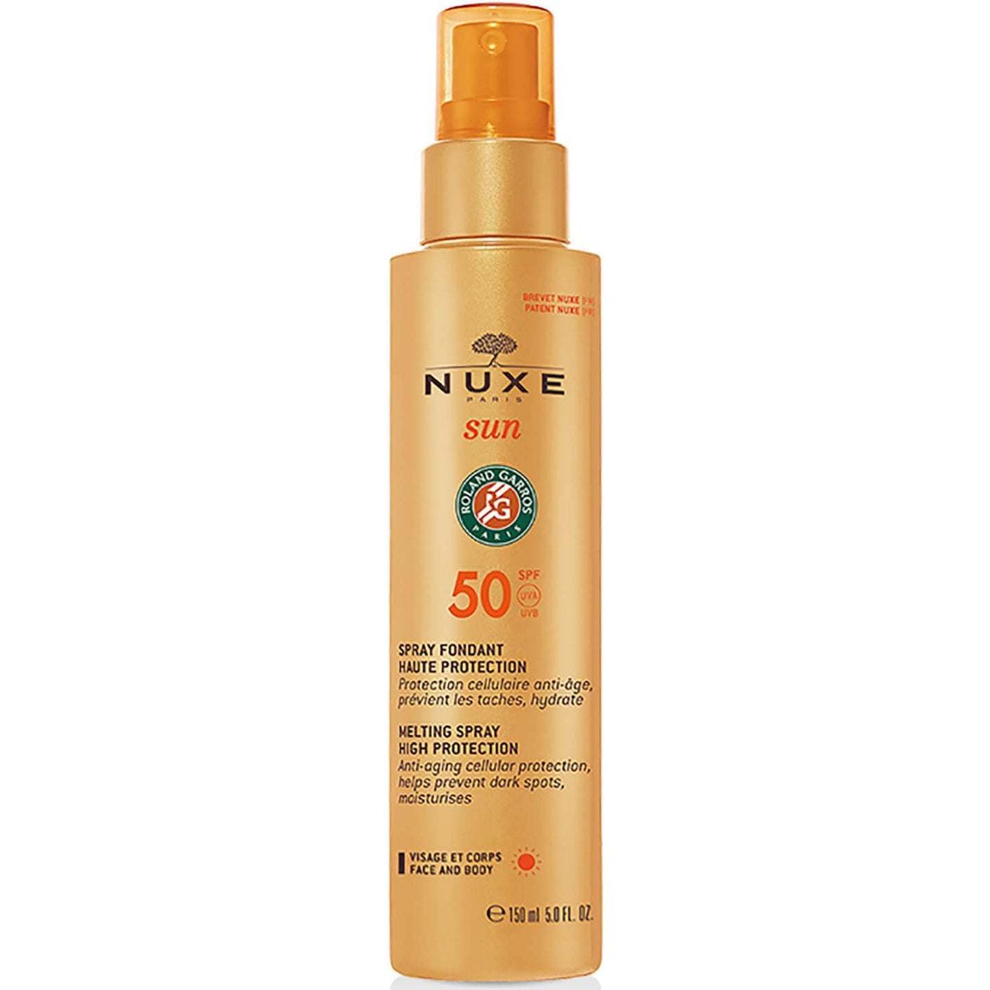 NUXE Beauty Nuxe SPF 50 Melting Spray for Face and Body 150ml