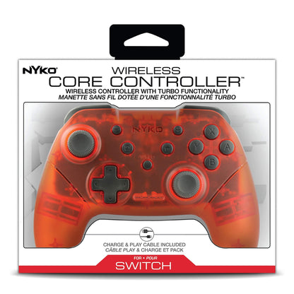 NYKO Portable Game Console Accessories Nyko 87261 Wireless Core Controller (Red) for Nintendo Switch