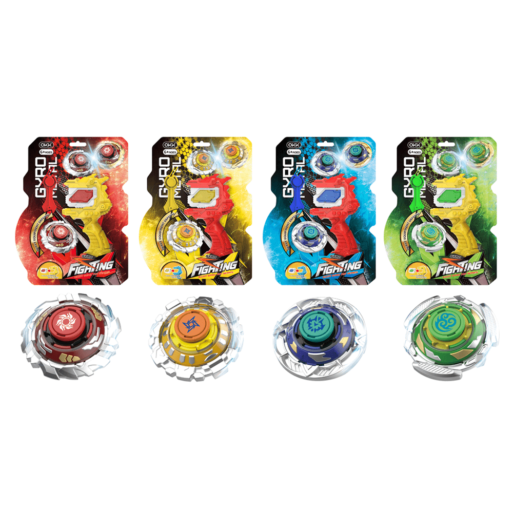 OKK Toys OKK Alloy versus gyro (gold version),4 mixed