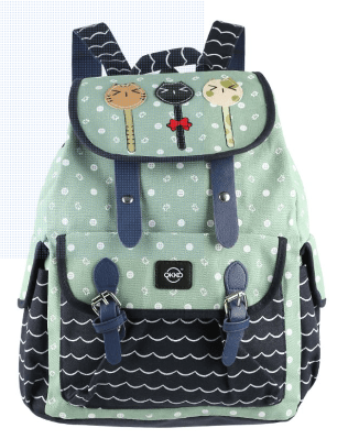 OKKO Back to School Classic Printed Backpack