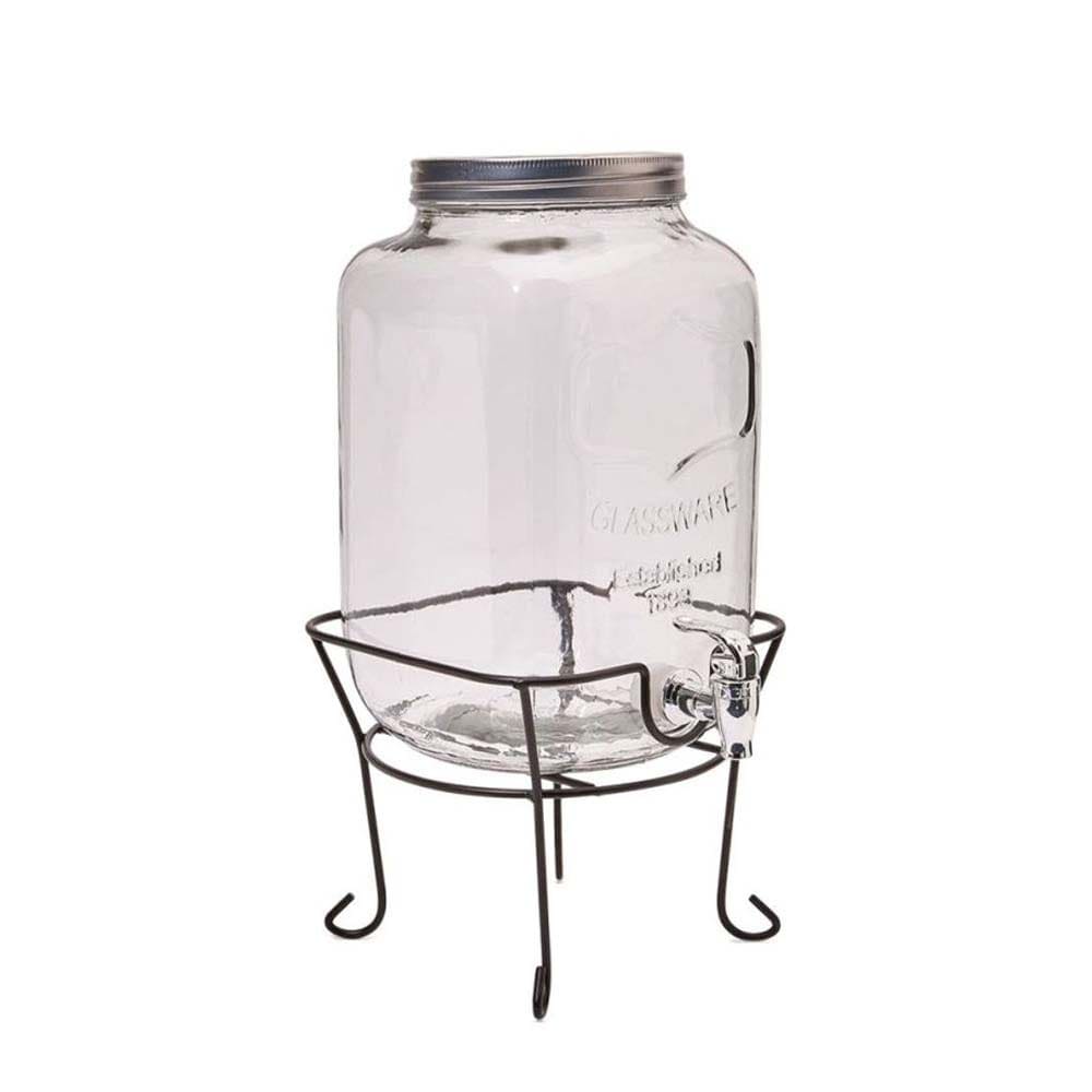 Orchid Home & Kitchen Orchid Glass Beverage Dispenser