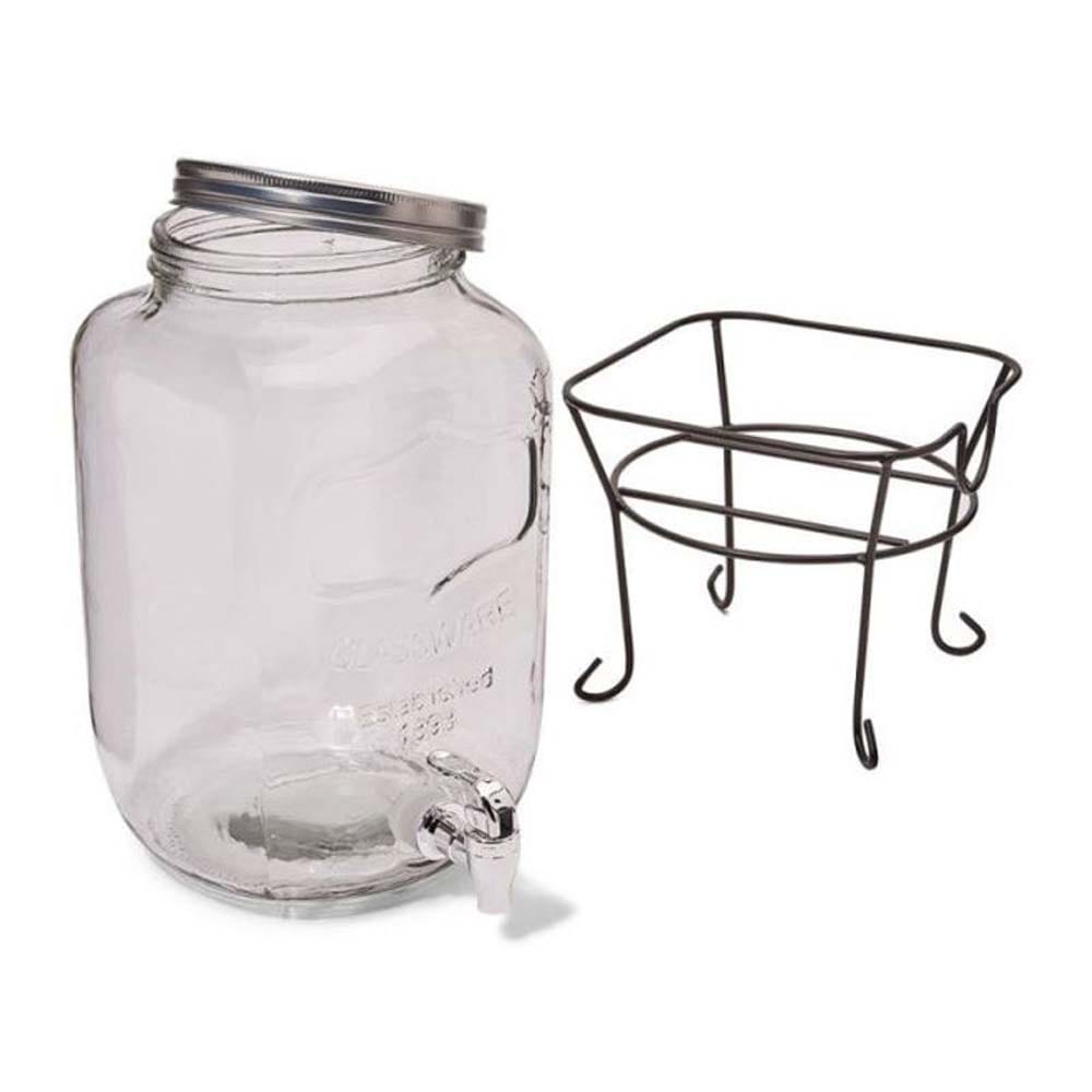 Orchid Home & Kitchen Orchid Glass Beverage Dispenser