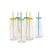 Orchid Home & Kitchen Orchid Glass Bottle Set With Straw