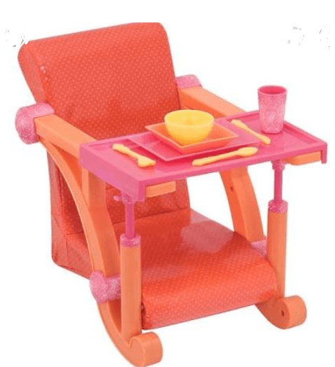 Our Generation Toy OG Clip on Chair with glitter spray