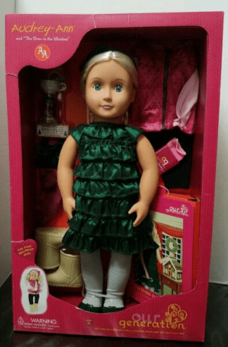 Our Generation Toy OG Deluxe Chistmas Doll w/ Book