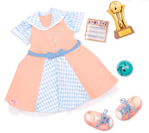 Our Generation Toy OG Deluxe Retro Bowling Outfit
