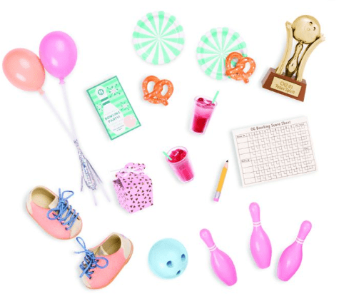 Our Generation Toy OG Retro Bowling Accessory Set