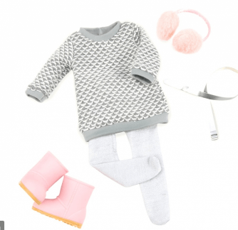 Our Generation Toy OG Sweater Dress Outfit