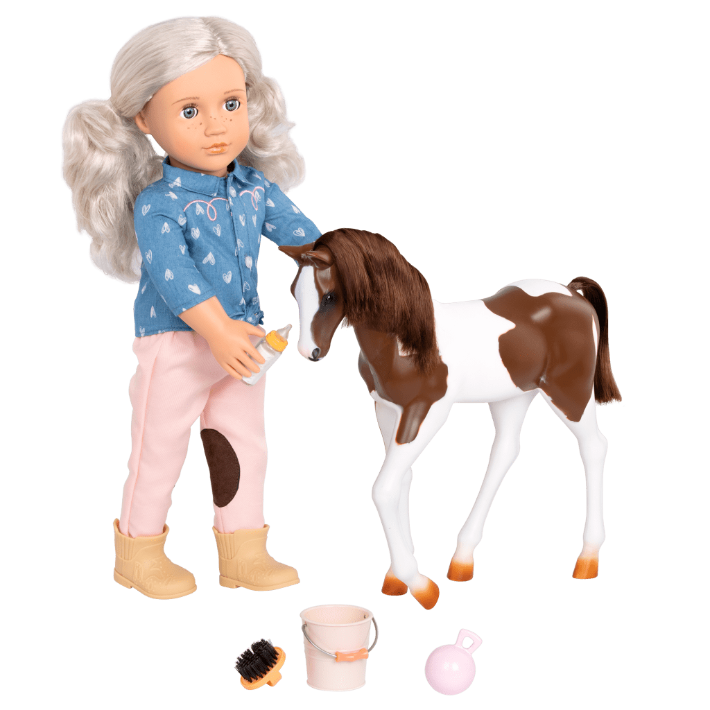 Our Generation Toys Our Generation 18-inch Doll Yanira & Horse Foal