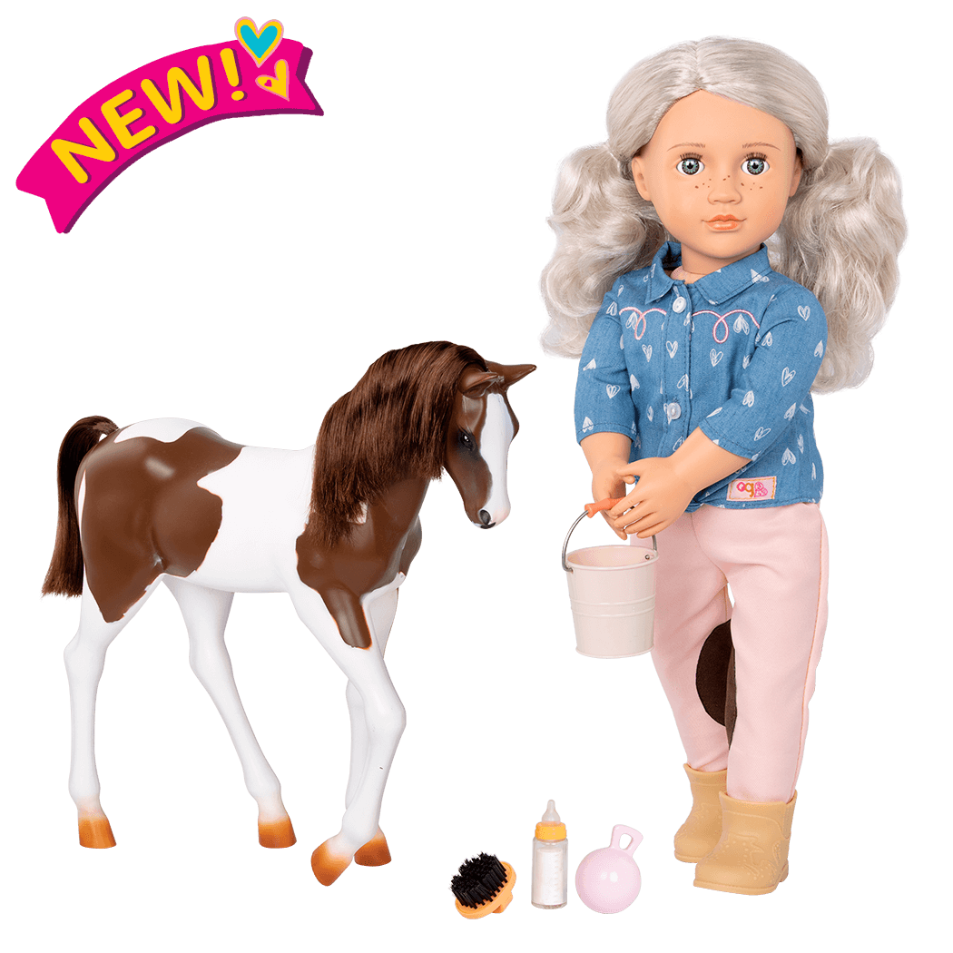Our Generation Toys Our Generation 18-inch Doll Yanira & Horse Foal