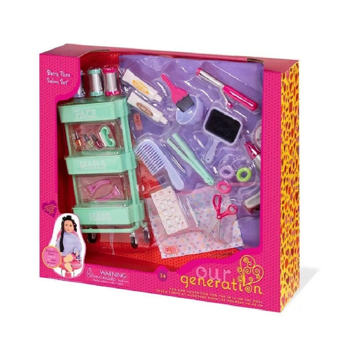 Our Generation Toys Our Generation Berry Nice Salon Set