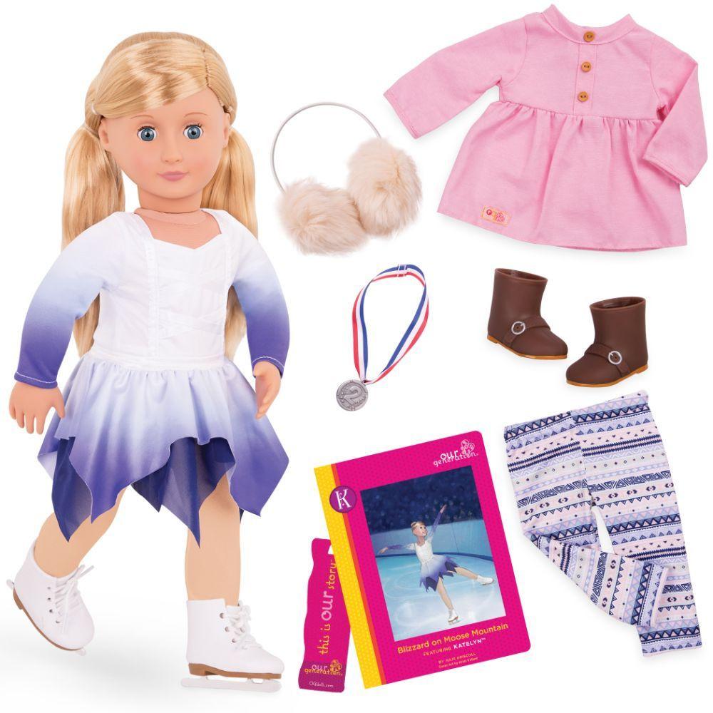 Our Generation Toys Our Generation Deluxe Doll with Book Katelyn