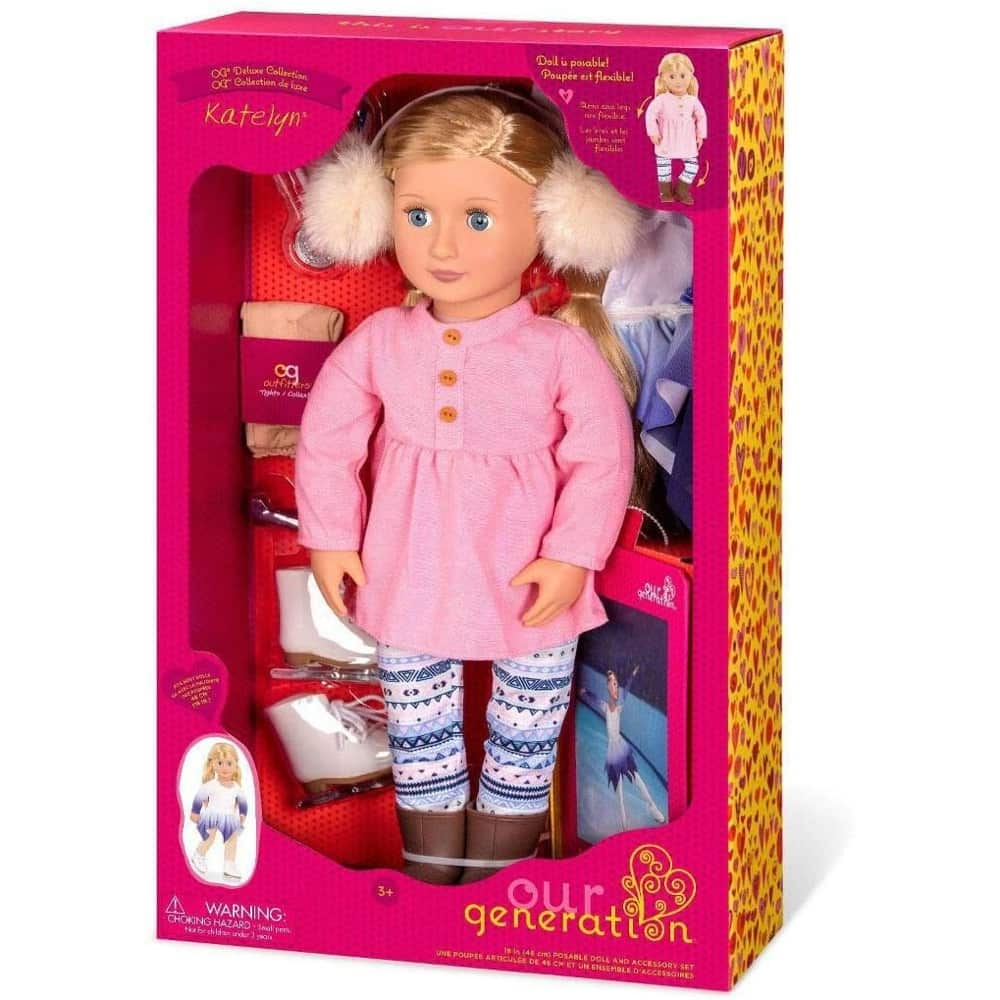 Our Generation Toys Our Generation Deluxe Doll with Book Katelyn