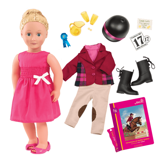 Our Generation Toys Our Generation Deluxe Lily Anna Doll With Book