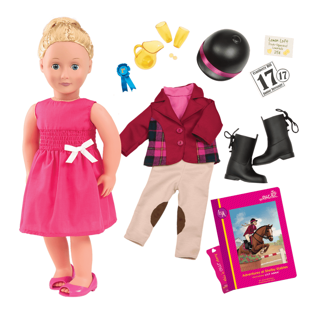 Our Generation Toys Our Generation Deluxe Lily Anna Doll With Book