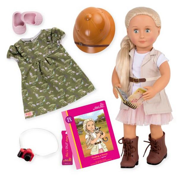 Our Generation Toys Our Generation Deluxe Safari Doll With Book