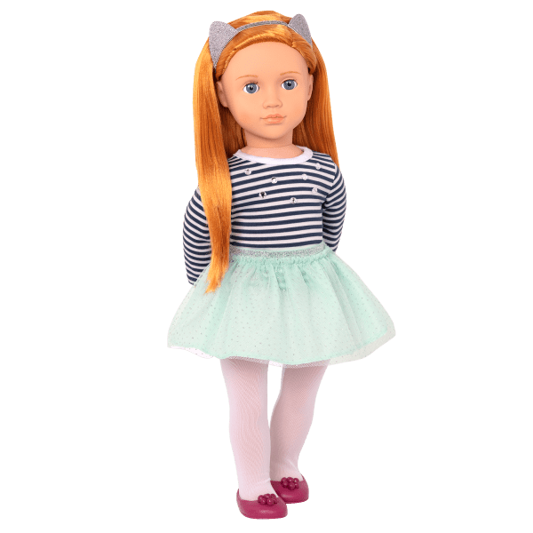 Our Generation Toys Our Generation Doll Arlee With Striped Top & Tutu