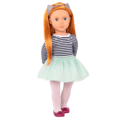 Our Generation Toys Our Generation Doll Arlee With Striped Top & Tutu
