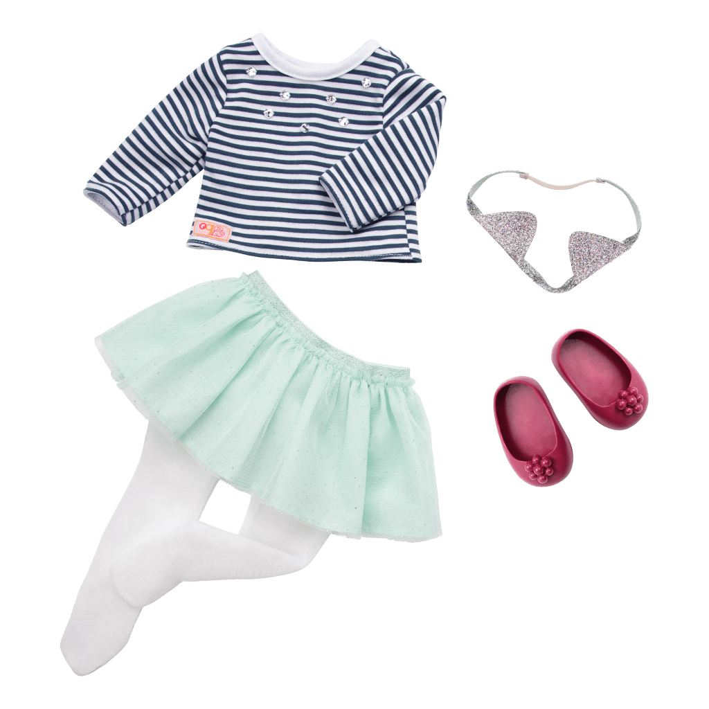 Our Generation Toys Our Generation Doll Arlee With Striped Top & Tutu
