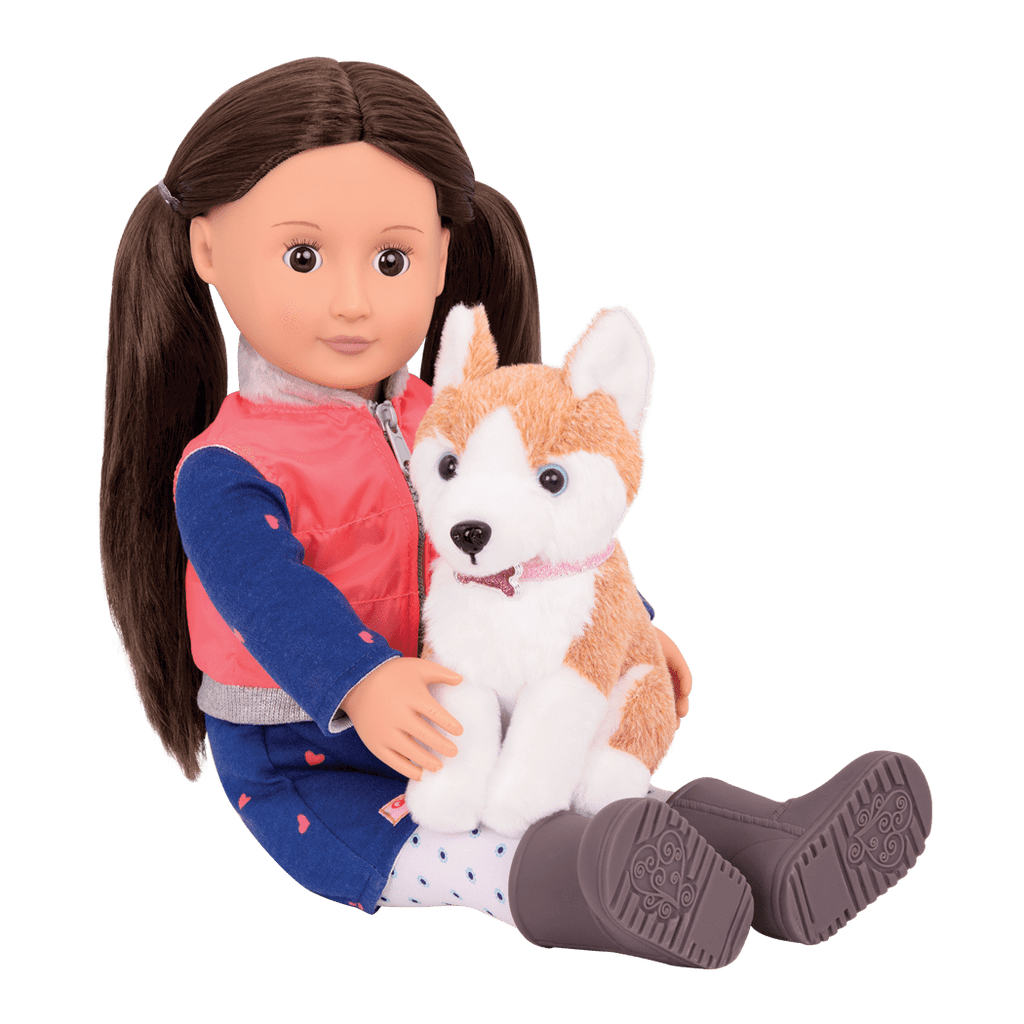 Our Generation Doll Leslie with Pet Dog