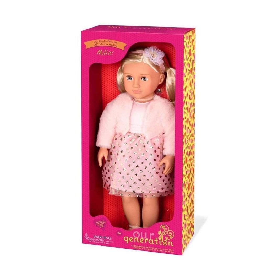 Our Generation Toys Our Generation Doll With Pink Glitter Dress Millie