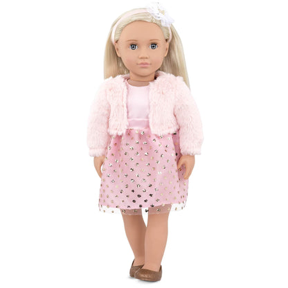 Our Generation Toys Our Generation Doll With Pink Glitter Dress Millie