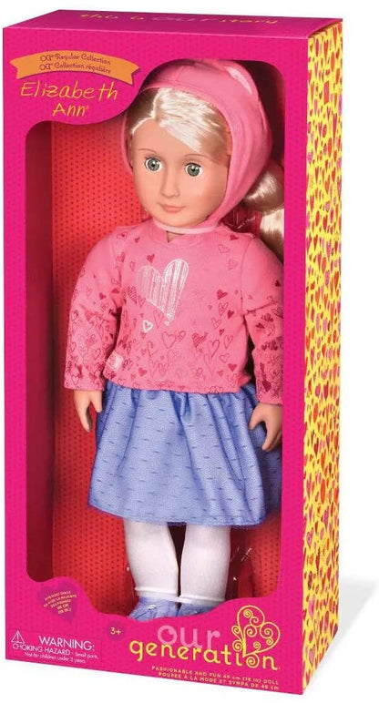 Our Generation Toys Our Generation Doll with  Skirt & Hoodie Elizabeth Ann