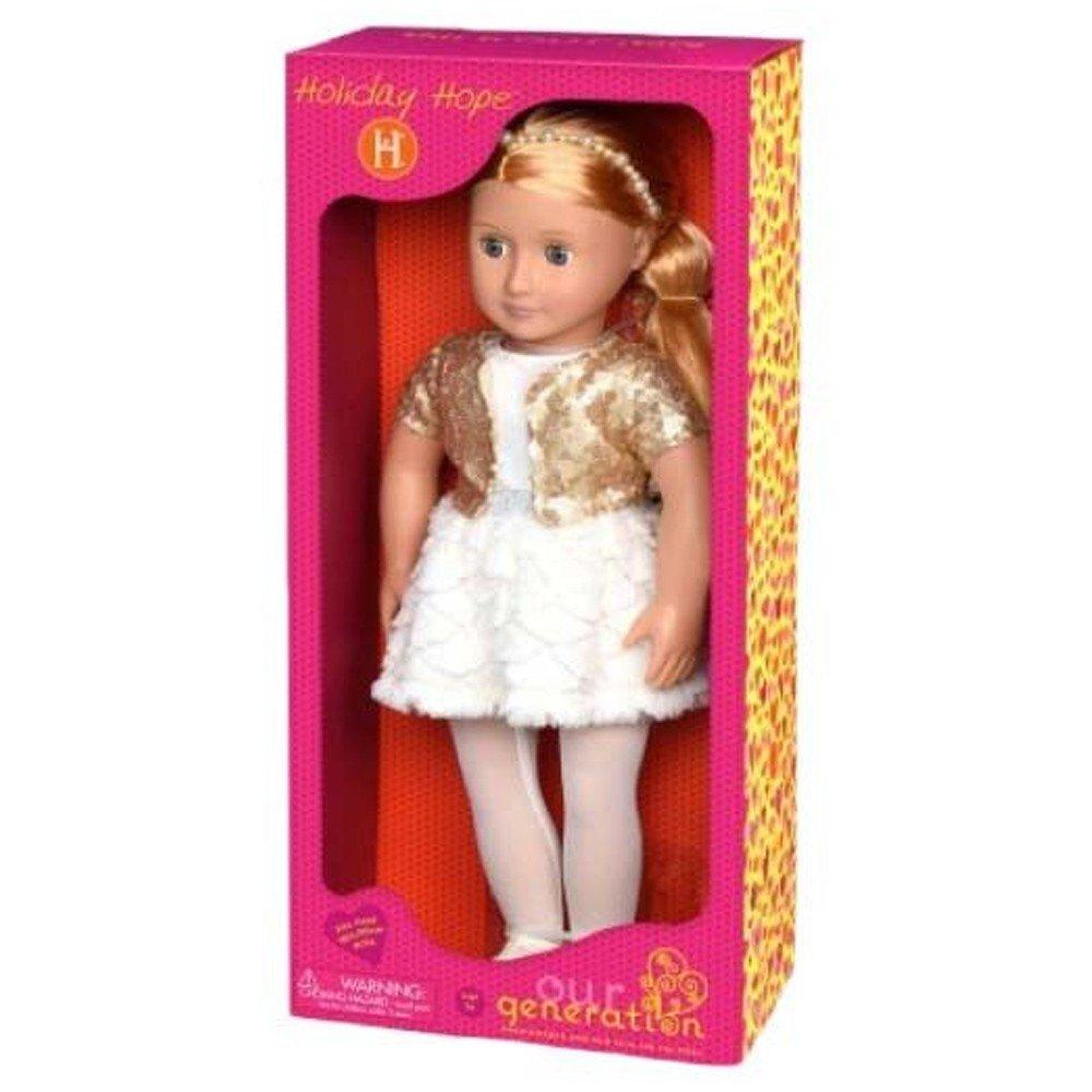 Our Generation Toys Our Generation Holiday Doll in Sequin Outfit Holiday Hope
