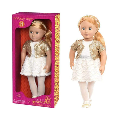 Our Generation Toys Our Generation Holiday Doll in Sequin Outfit Holiday Hope