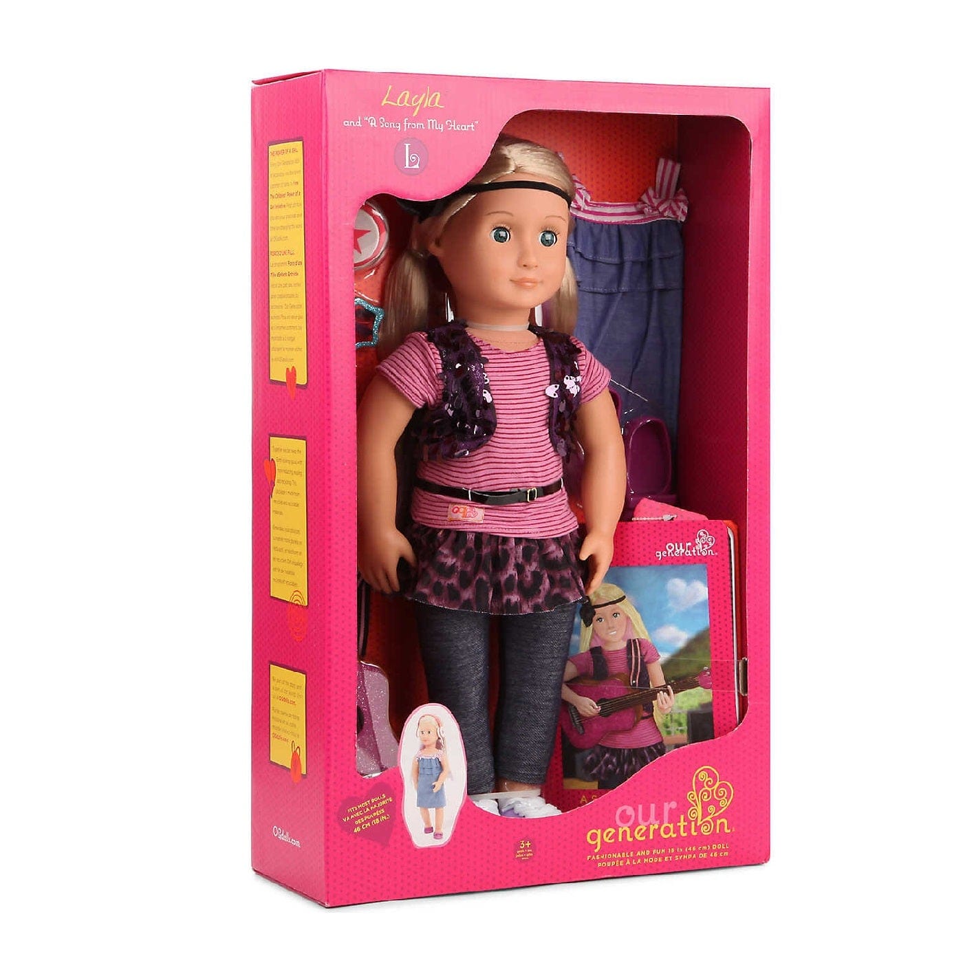 Our Generation Toys Our Generation Layla Rock Doll & Book