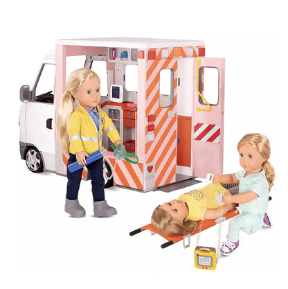 Our Generation Toys Our Generation Rescue Ambulance Playset with Electronics for 18" Dolls
