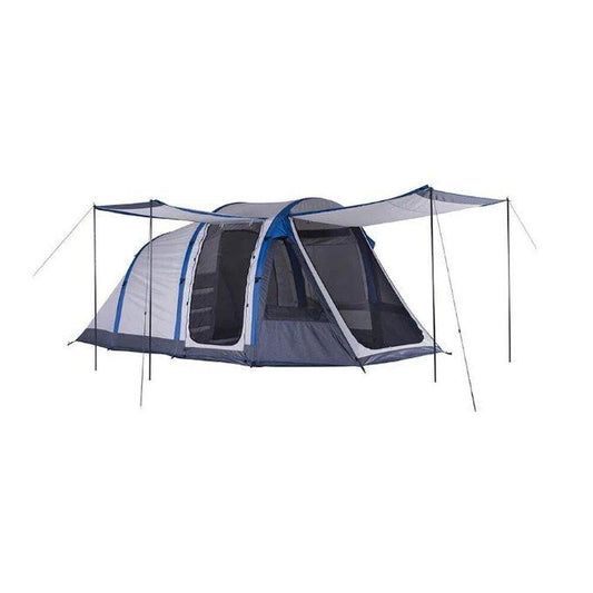 Oztrail Tents OZTRAIL Air Pillar 4V Dome Tent - Blue/Grey | 4 Person Capacity | Silver Coated UVTex 2000 Sun Tough Fly Fabric