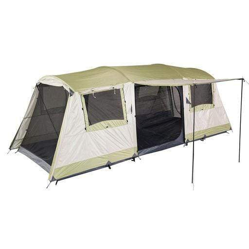 Oztrail Tents OZTRAIL Bungalow 9 Dome Tent | 9 Person Capacity | Silver Coated UVTex 2000 Sun Tough Fly Fabric