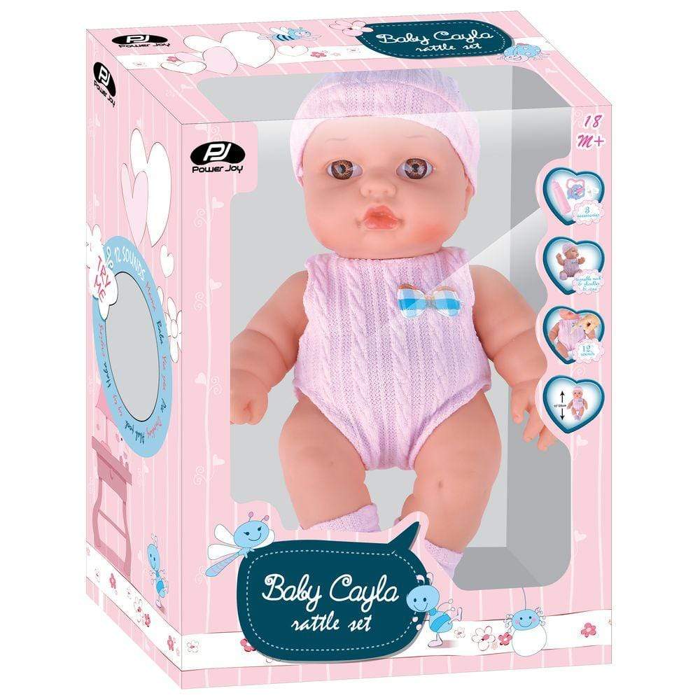 P.joy Toys P.Joy Baby Cayla Rattle Set 25cm