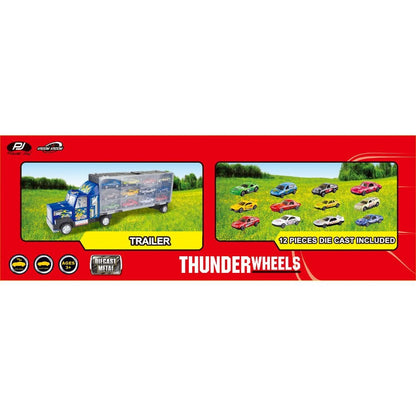 P.joy Toys P.Joy V.vroom Die Cast Thunder Wheels 12