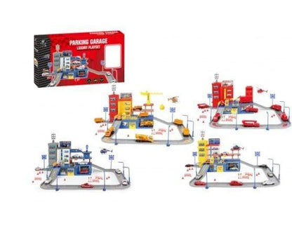 P.joy Toys P.Joy vroom vroom garage w 3 cars